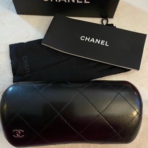 Authentic Chanel Sunglasses leather case